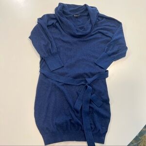 𝅺EXPRESS Small Sweater Dress with cowl neck and belt